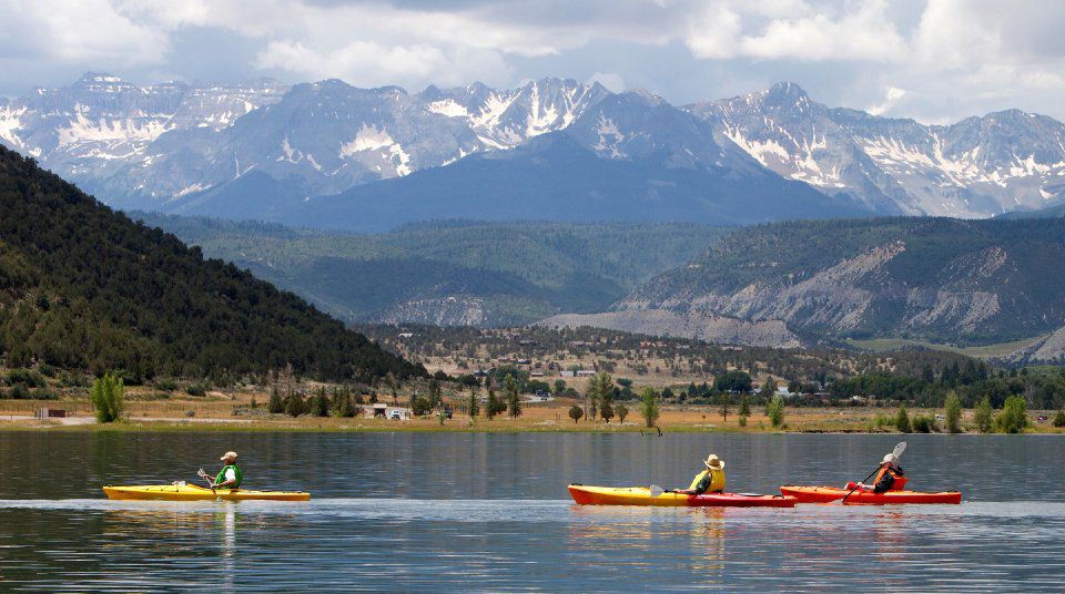 Kayakers Ridgway State Park Montrose Community Foundation