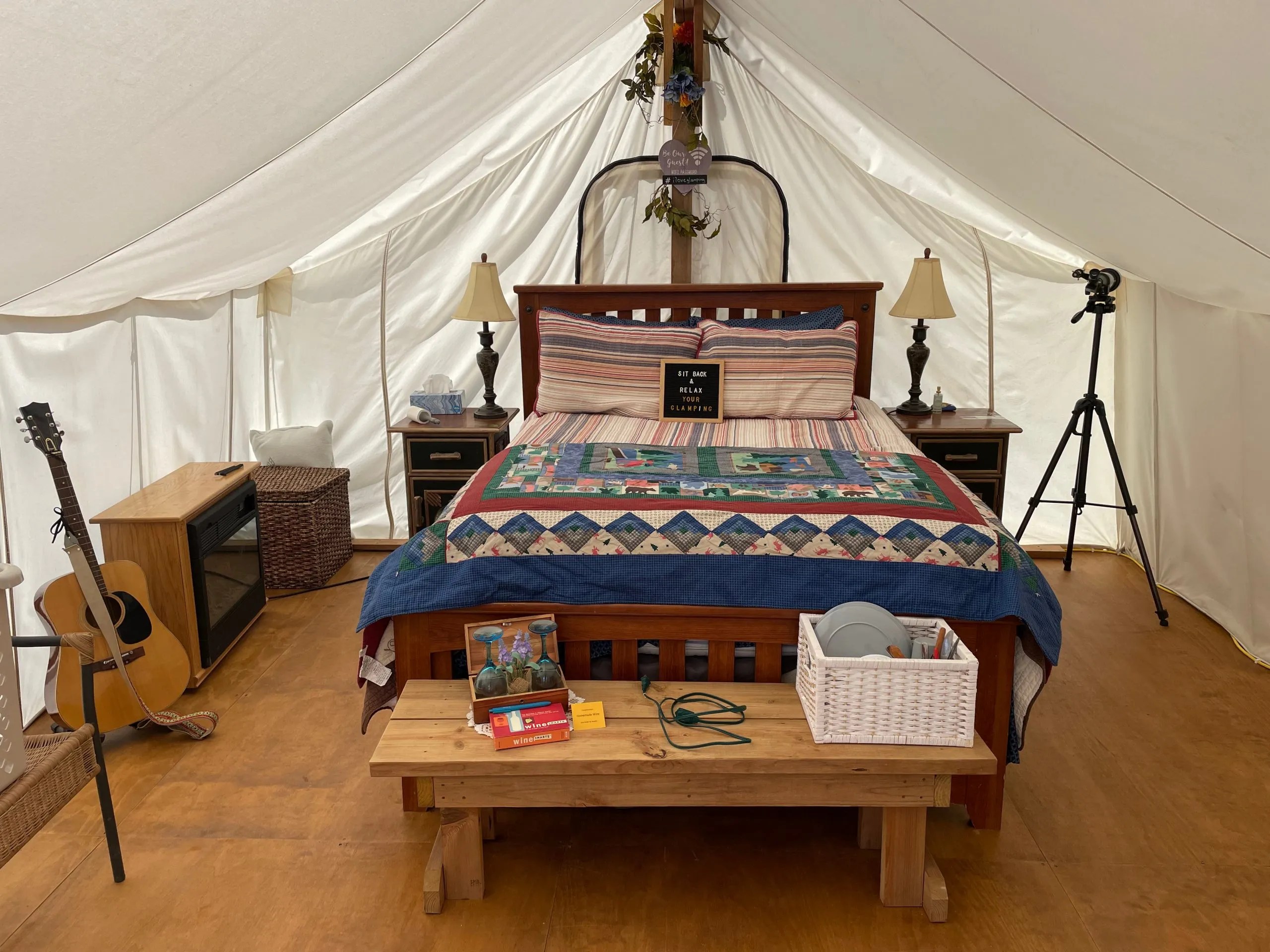 Book via VRBO Monument Glamping