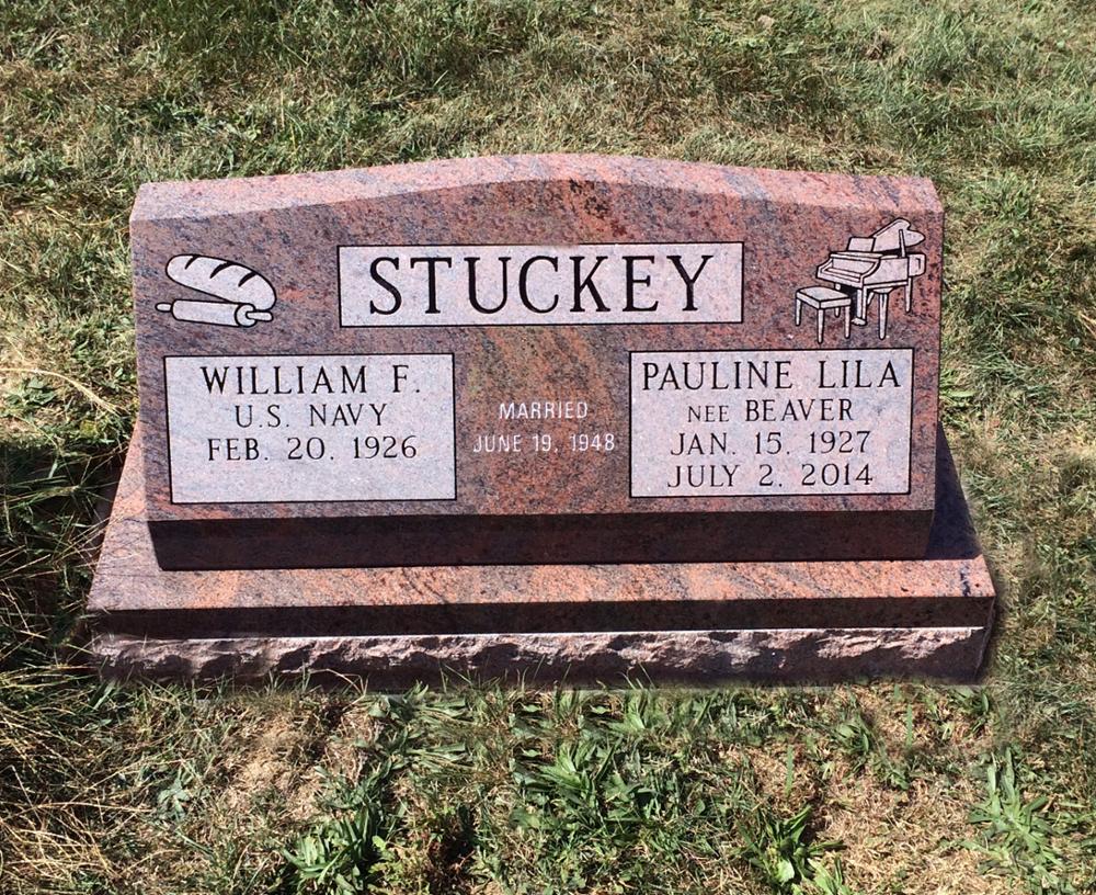 Slant/Pillow Markers > Slant Marker Parise Family Funeral Care...