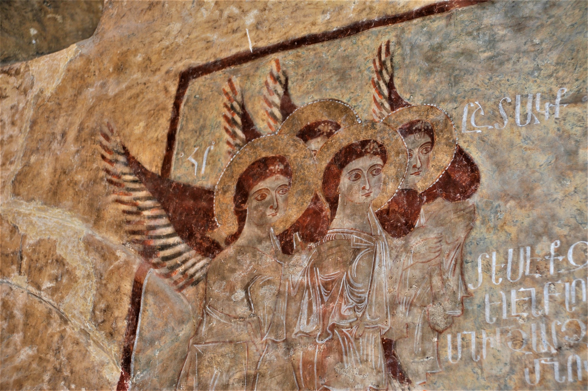 Details. Dadivank monastery, Holy see church, north wall, stoning of