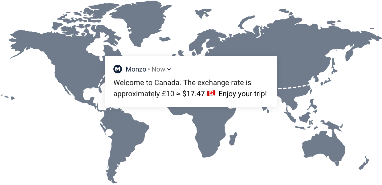 Monzo Travelling with Monzo — Find out more about paying abroad with