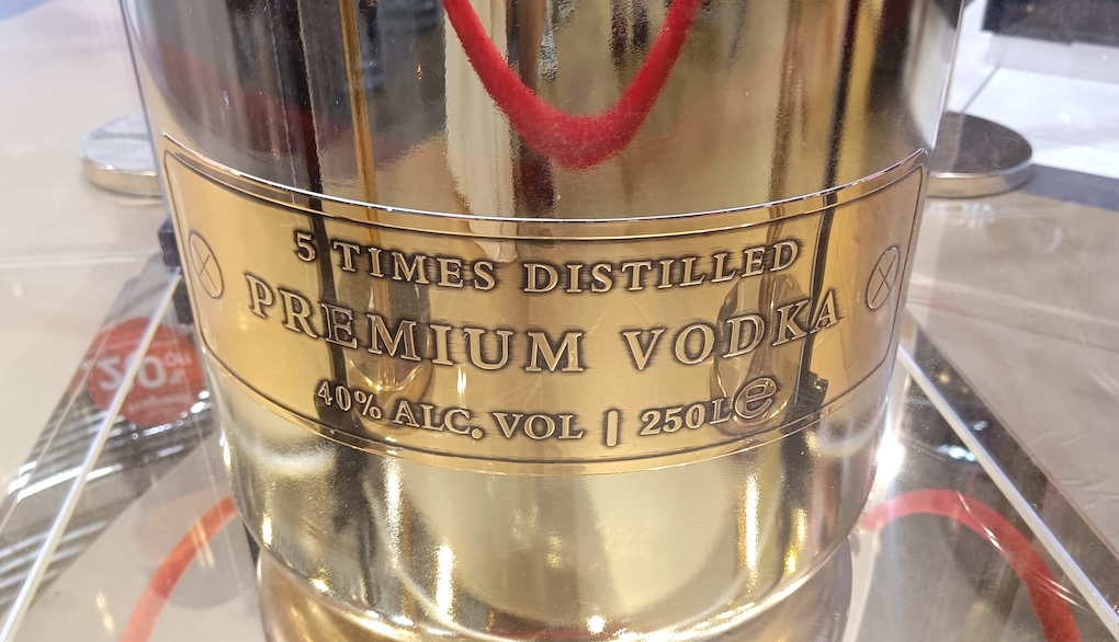 On location Au Vodka debuts world’s biggest vodka bottle with DJ