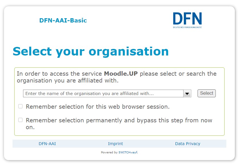 MOODLE UNI POTSDAM — EINGANG ELearning in Studienbereichen