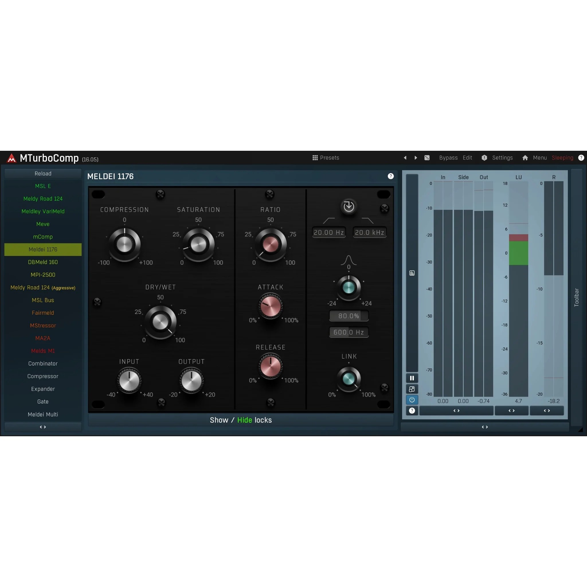 Melda Emulates Vintage Analog Compressors