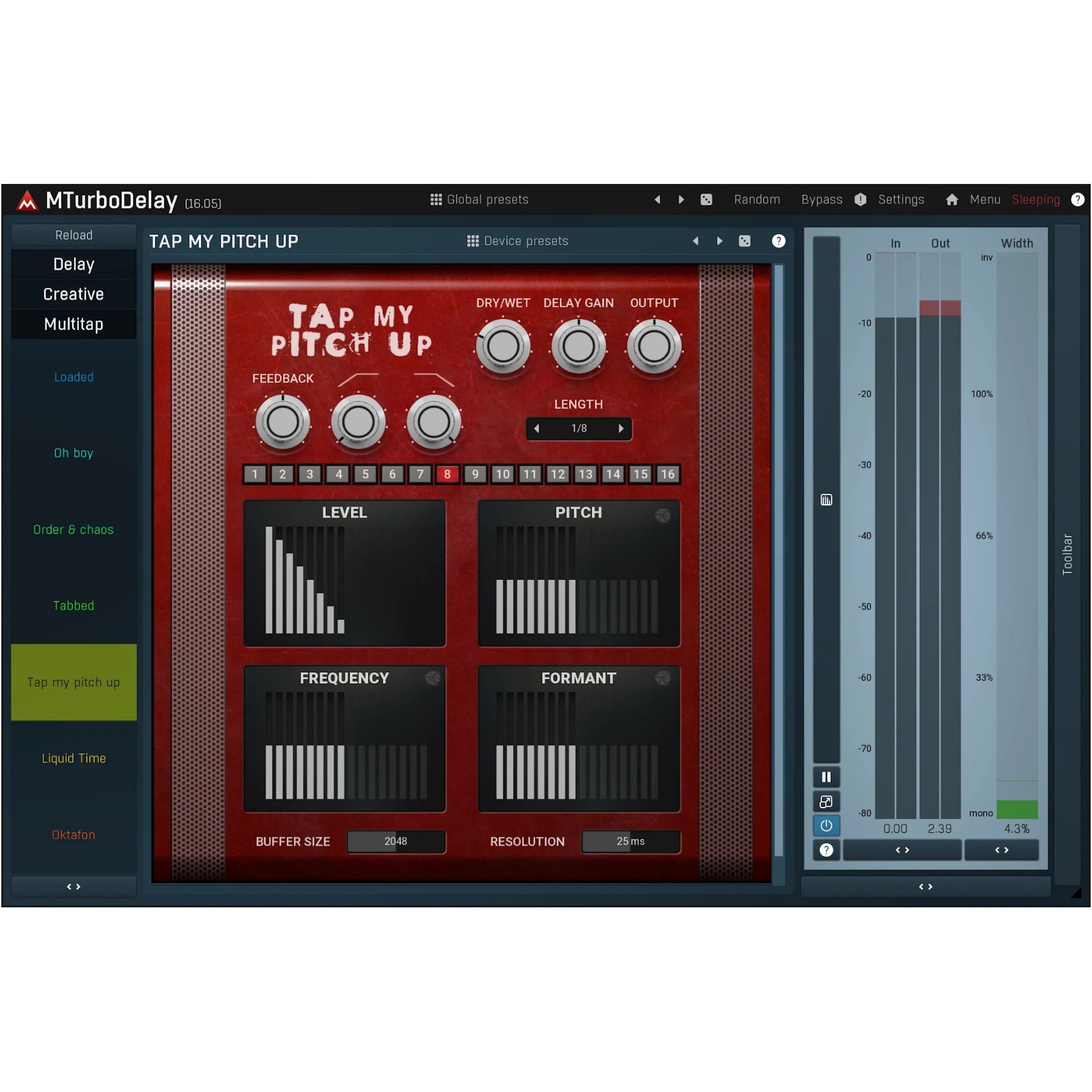 Melda MTurboDelay 40 Delay Designs In 1 PlugIn