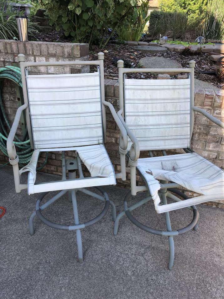 Make it Mondays Tall Patio Chair Redo Moola Saving Mom