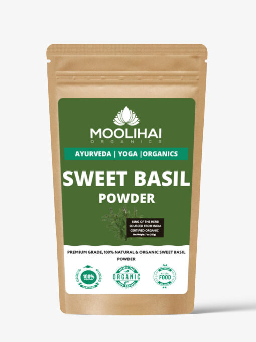 Sweet Basil Powder / Thiruneetru Pachilai Powder Natural Sweet Basil