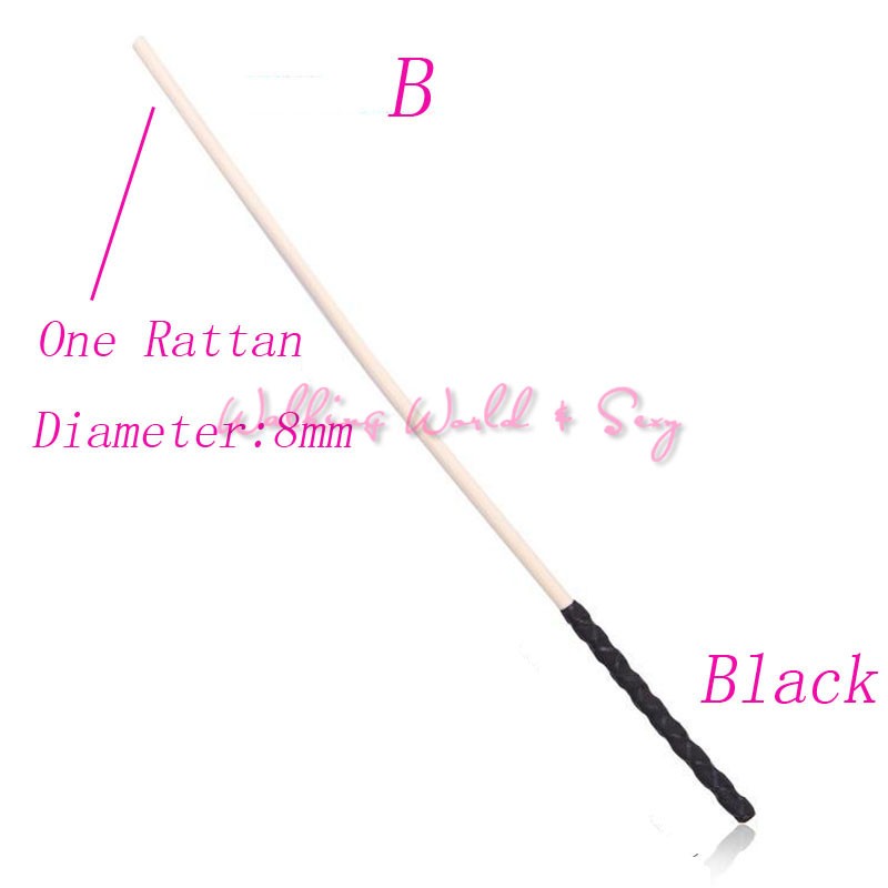 23 1/2" "Rattan" Cane/Whip 1/3" (8mm) Diameter with LeatherLike