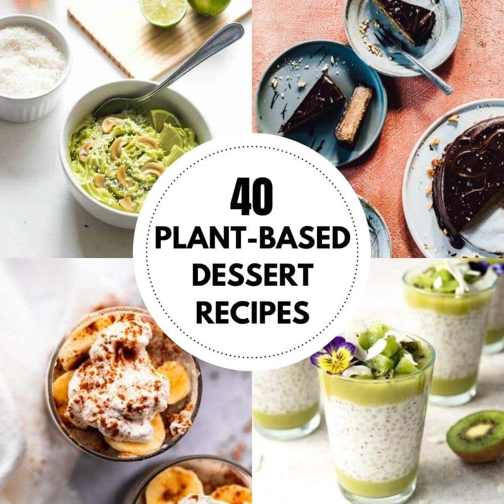 40 Plant Based Desserts MOON and spoon and yum