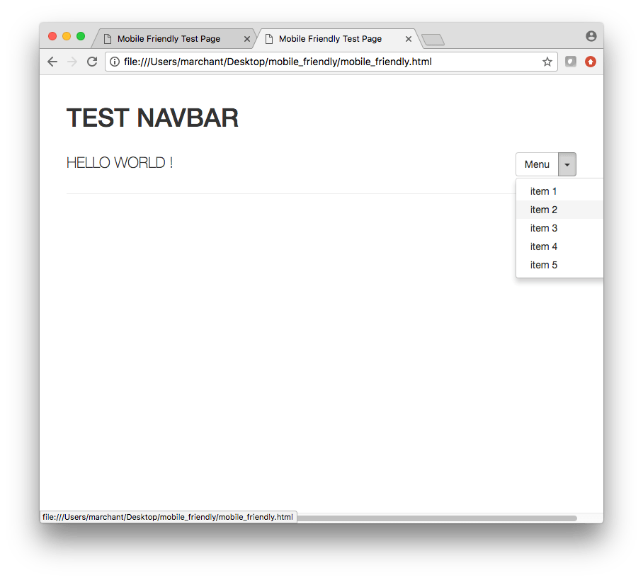 How to create a dropdown menu button align to the right with Bootstrap
