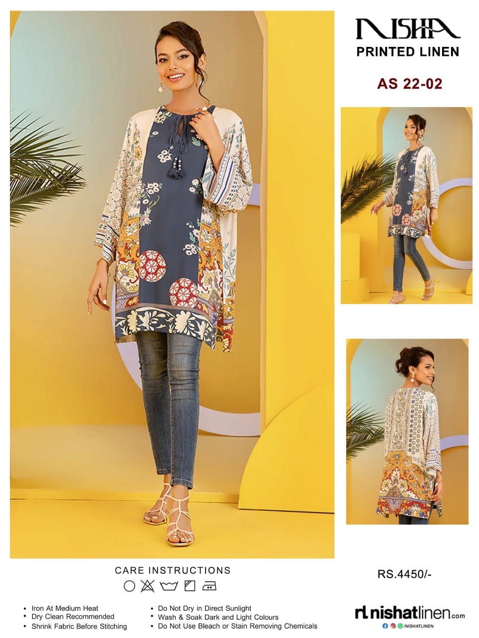 Nisha By Nishat Linen 3 Piece