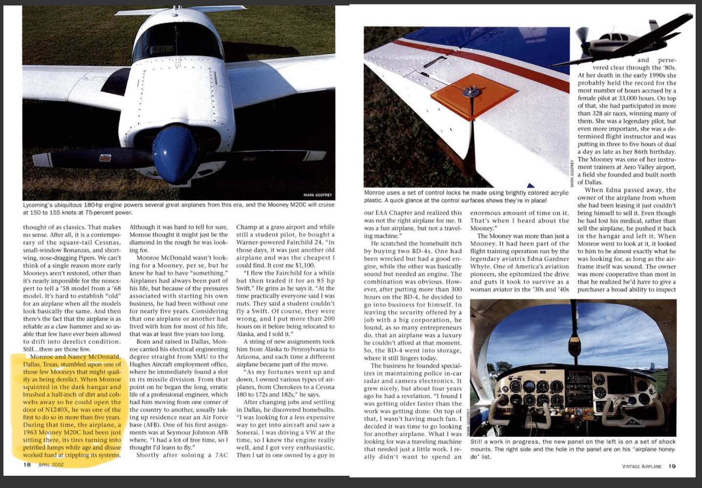 Plane crash near me in Plano Mooney Safety & Accident Discussion A