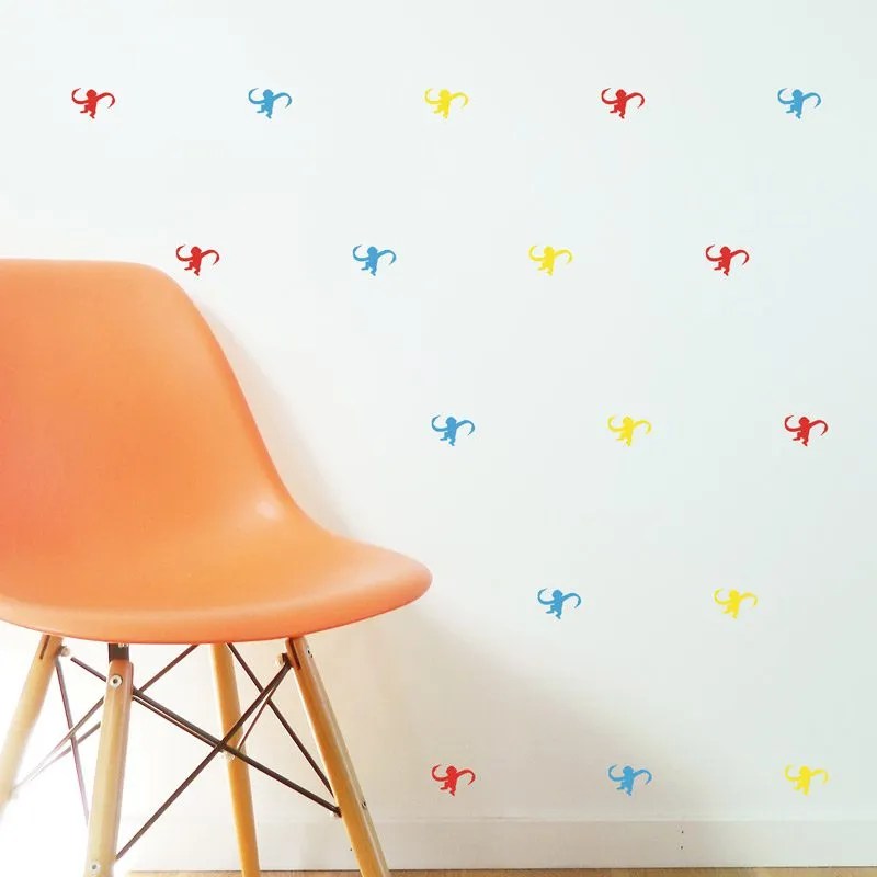 MONKEY Wall Stickers Kid's Space Made in Australia