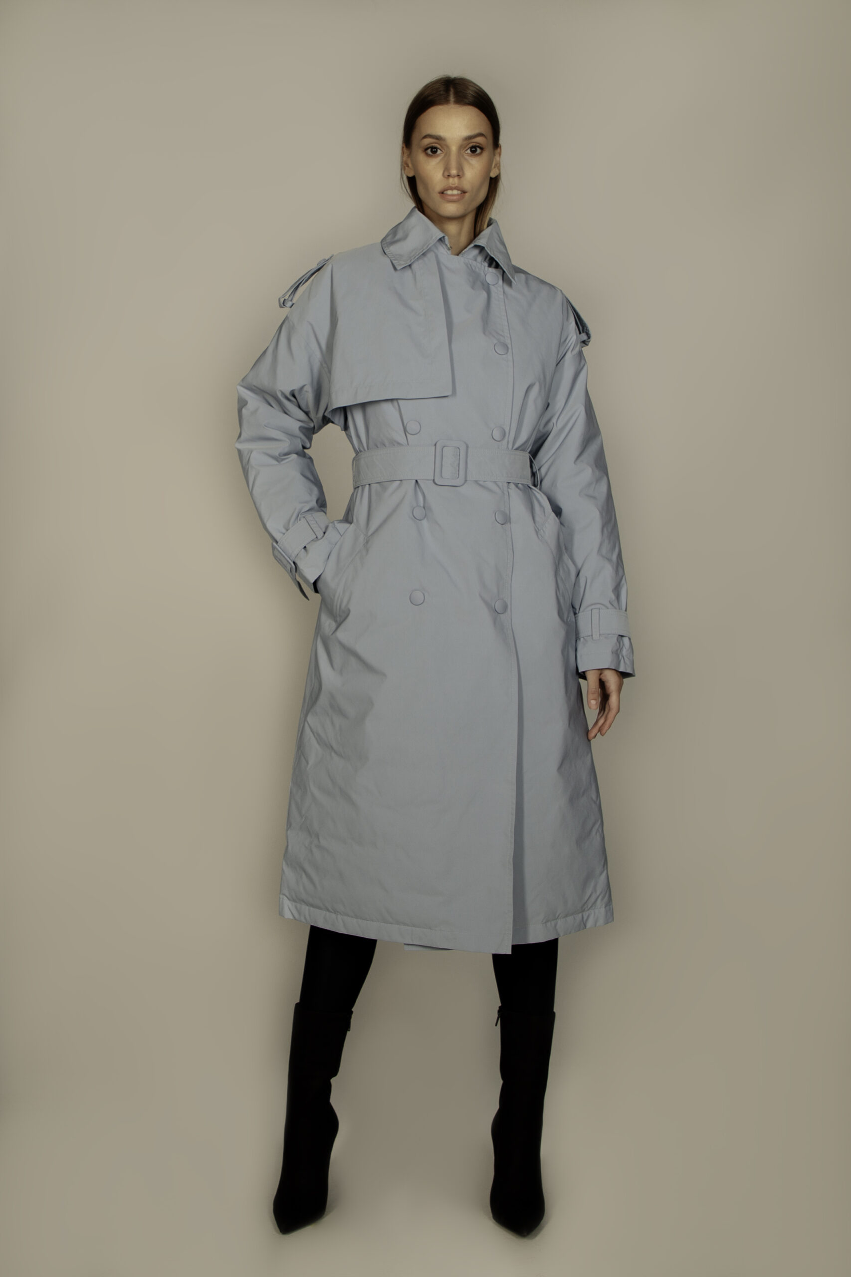 Trench Coat Women light blue Moongoose Down jackets, coats, puffers