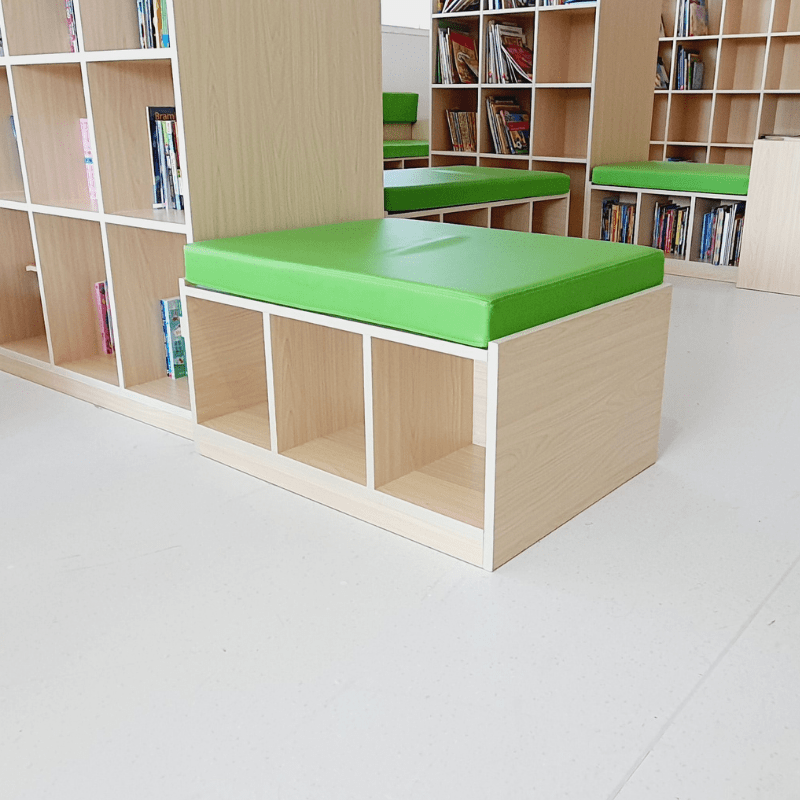 Small Bench Seating With Open Storage Moon Kids