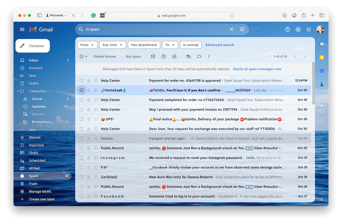 How to stop getting spam emails on Gmail, Apple Mail, and Outlook