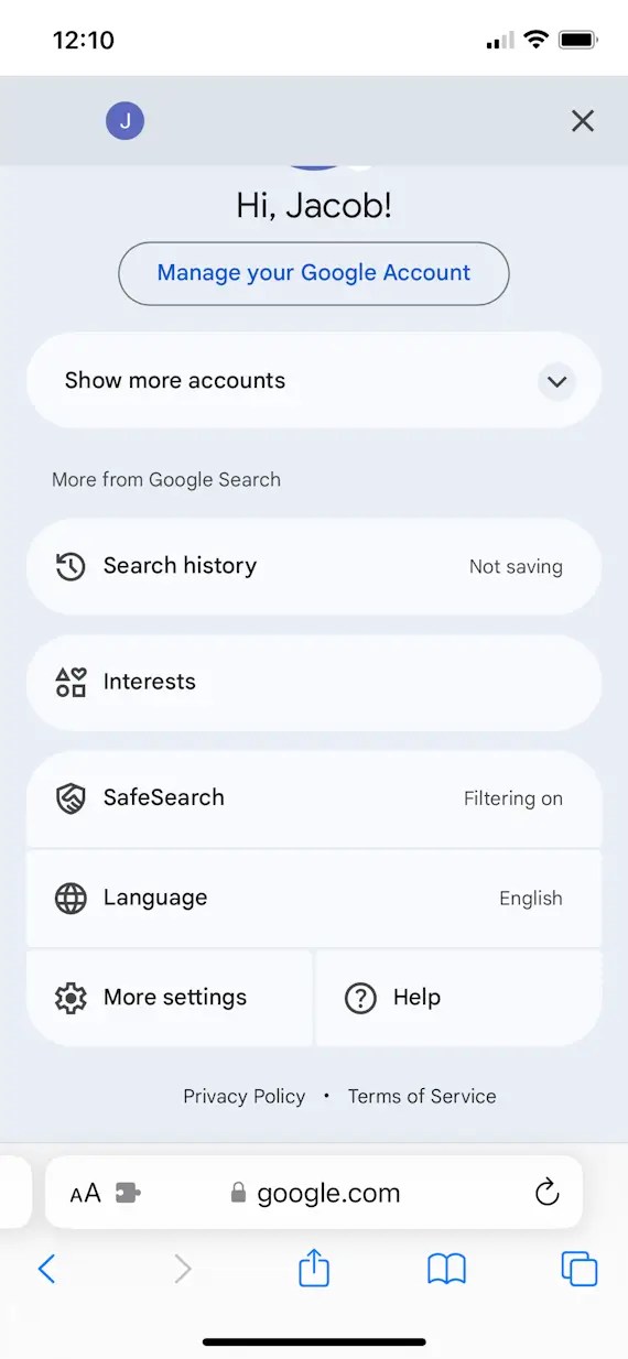 How to turn off/on SafeSearch and adjust the SafeSearch settings