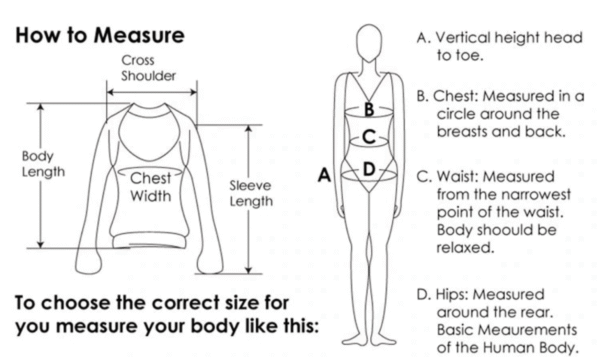 Size Chart and Measurement Guide - Moonoolia