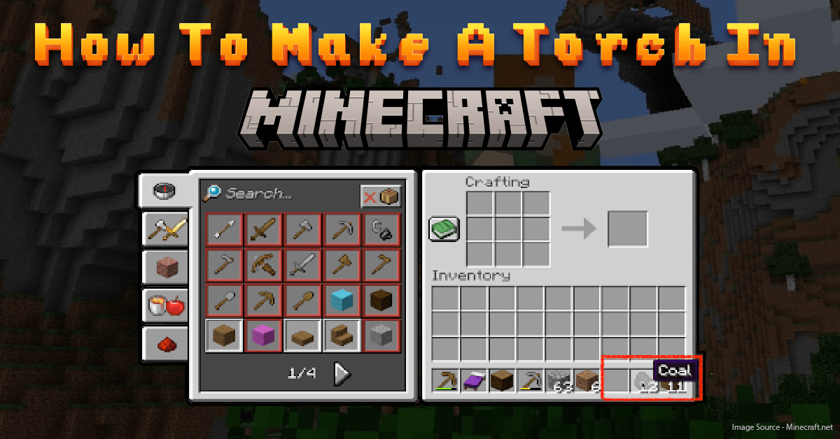How to Make a Torch in Minecraft?