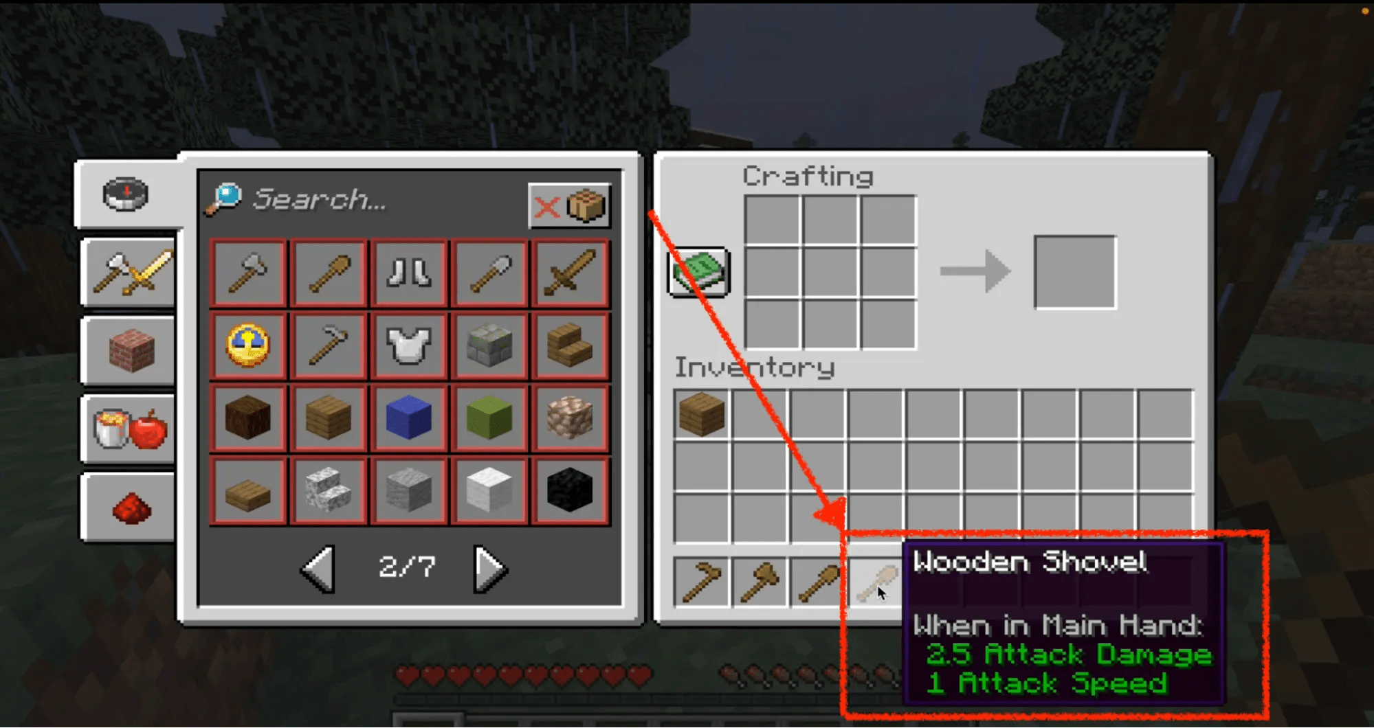 How to Make a Shovel in Minecraft