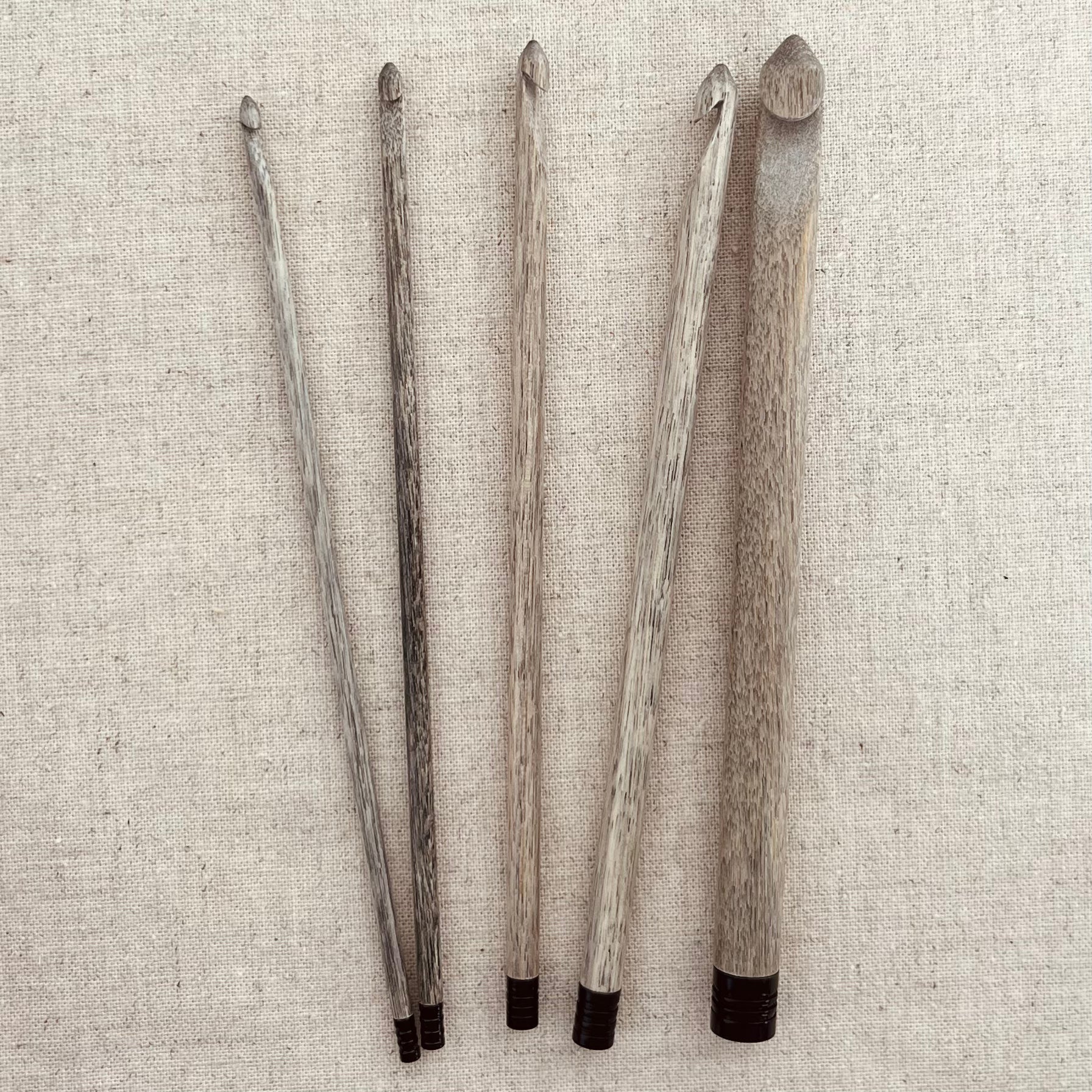 LYKKE Driftwood 6" Crochet Hooks Moonspun Wool