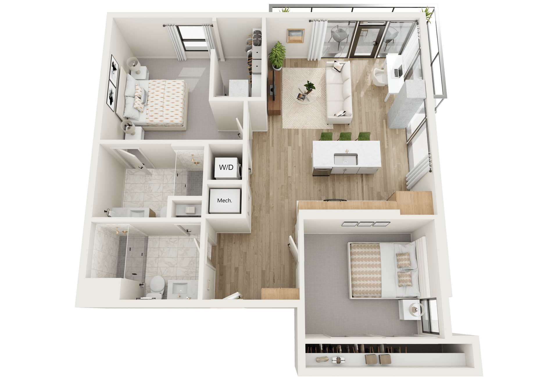 Oasis TwoBedroom Apartment in Phoenix, AZ Moontower