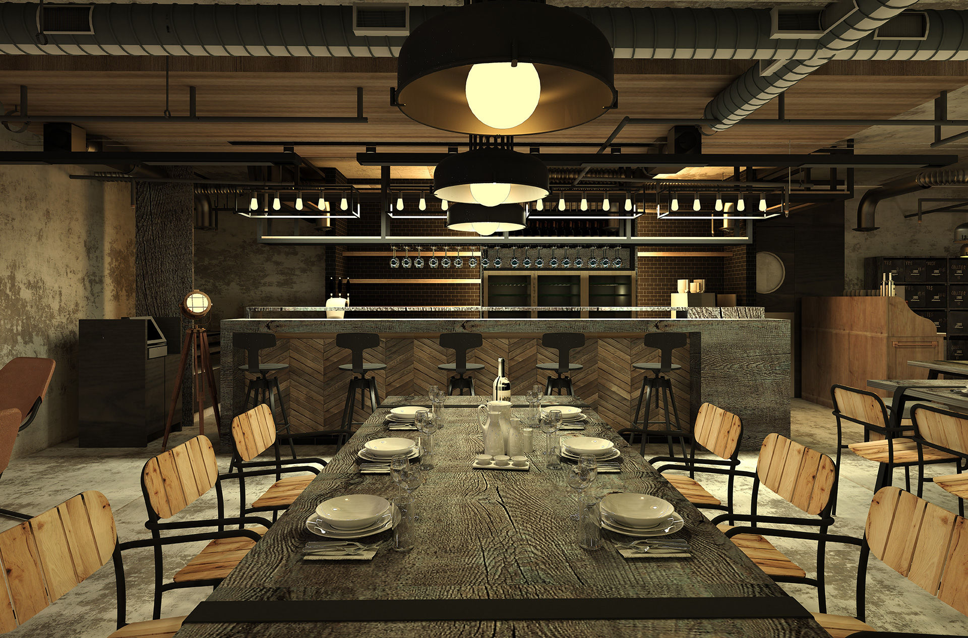 Restaurant / Lounge Architectural studio, interior design Judyta