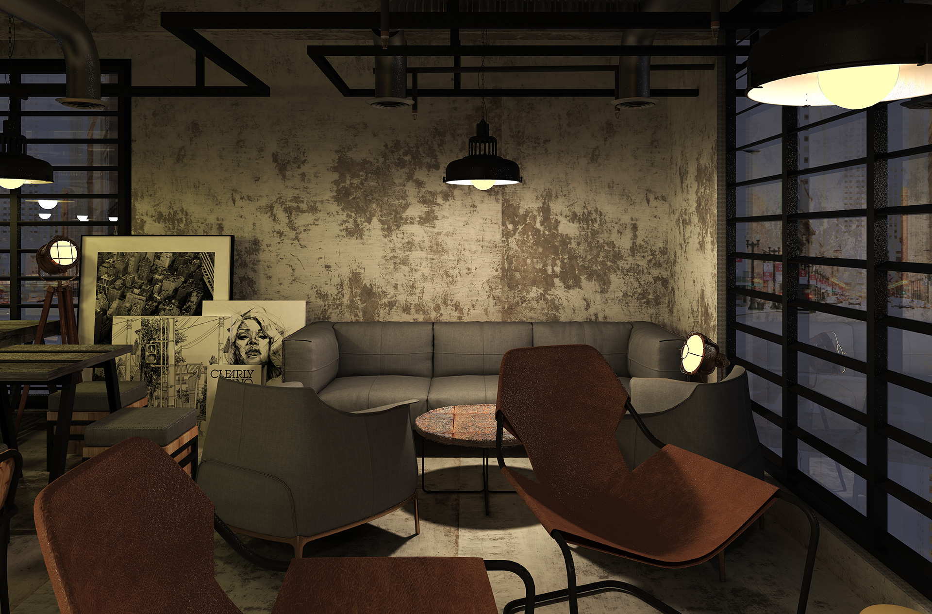 Restaurant / Lounge Architectural studio, interior design Judyta