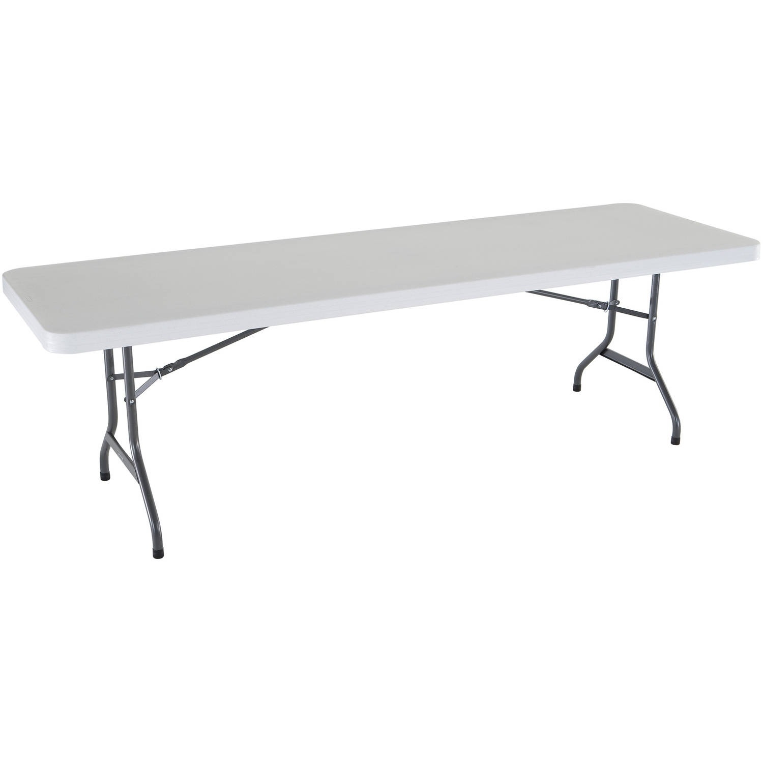 8 Ft White Folding Table 8 Foot Centerfold Folding Table White Moore Bounce Event & Party Rentals