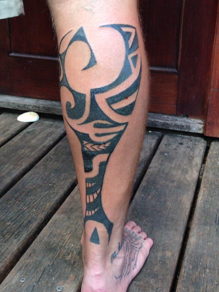 Traditional Tattoo 4 Tahitian Tattoo Artist on Moorea, French Polynesia