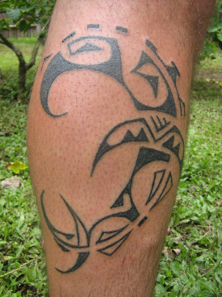 Traditional Tattoos Tahitian Tattoo Artist on Moorea, French Polynesia