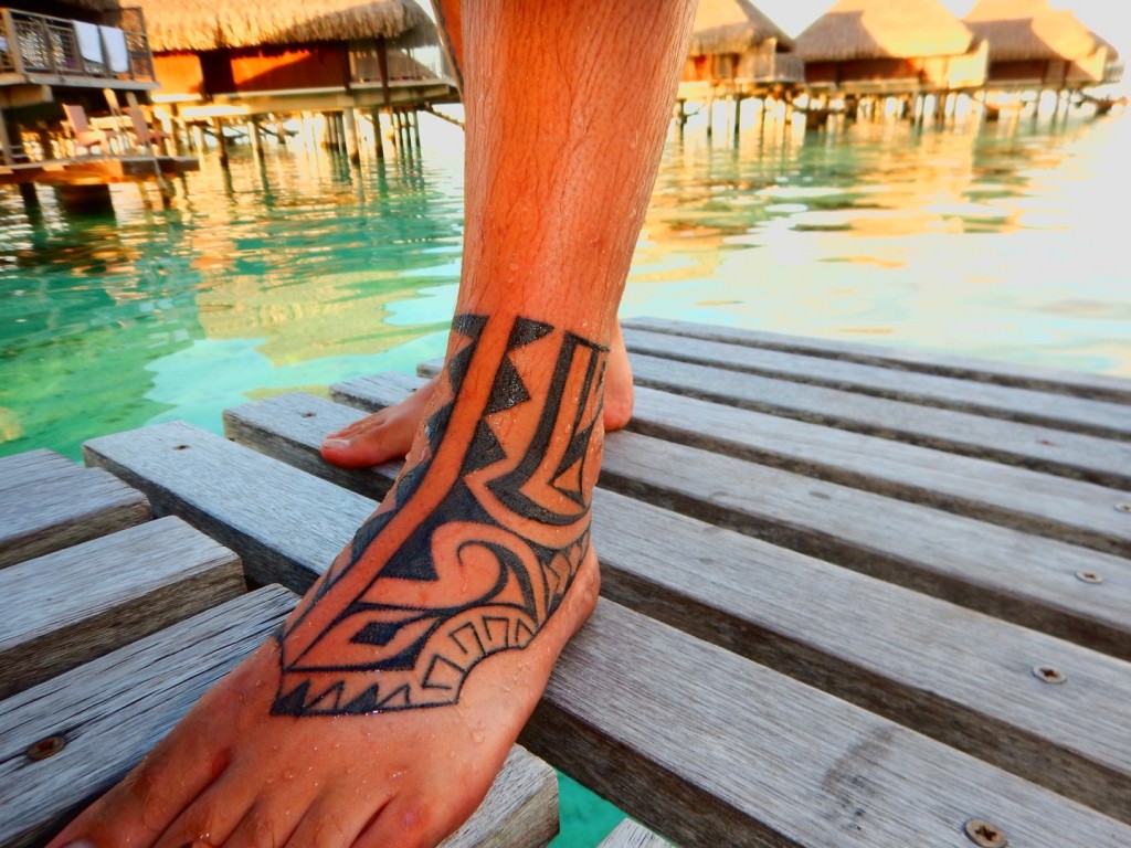 Traditional Tattoos Tahitian Tattoo Artist on Moorea, French Polynesia