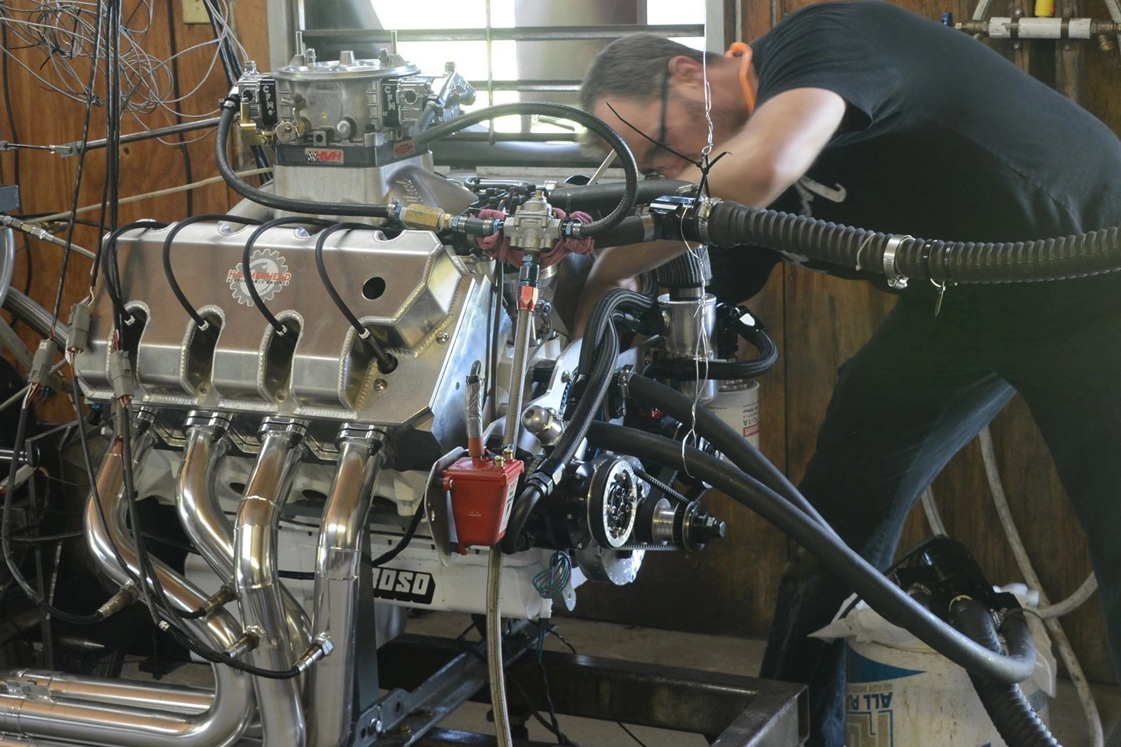 Hammerhead Hemi peaks 928hp 427ci SB Ford Moore Good Ink