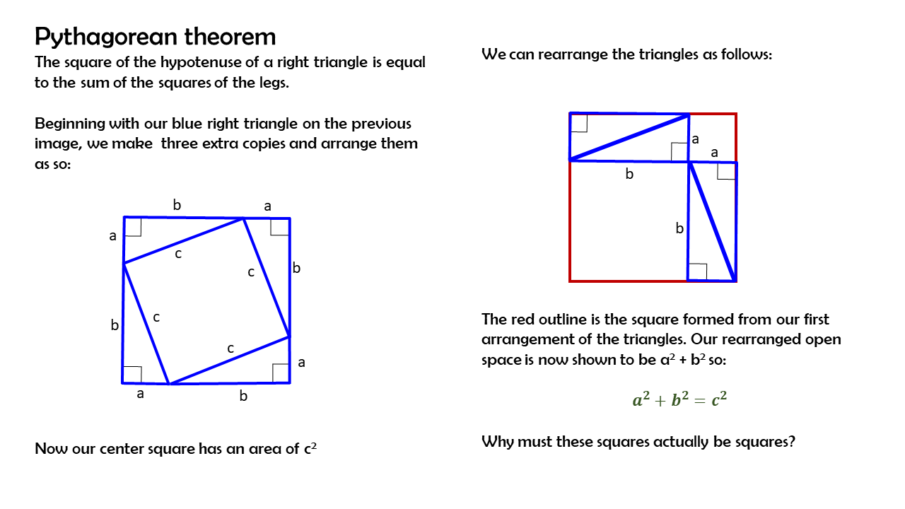 Pythagorean theorem and right triangles MOORE MATH MADNESS