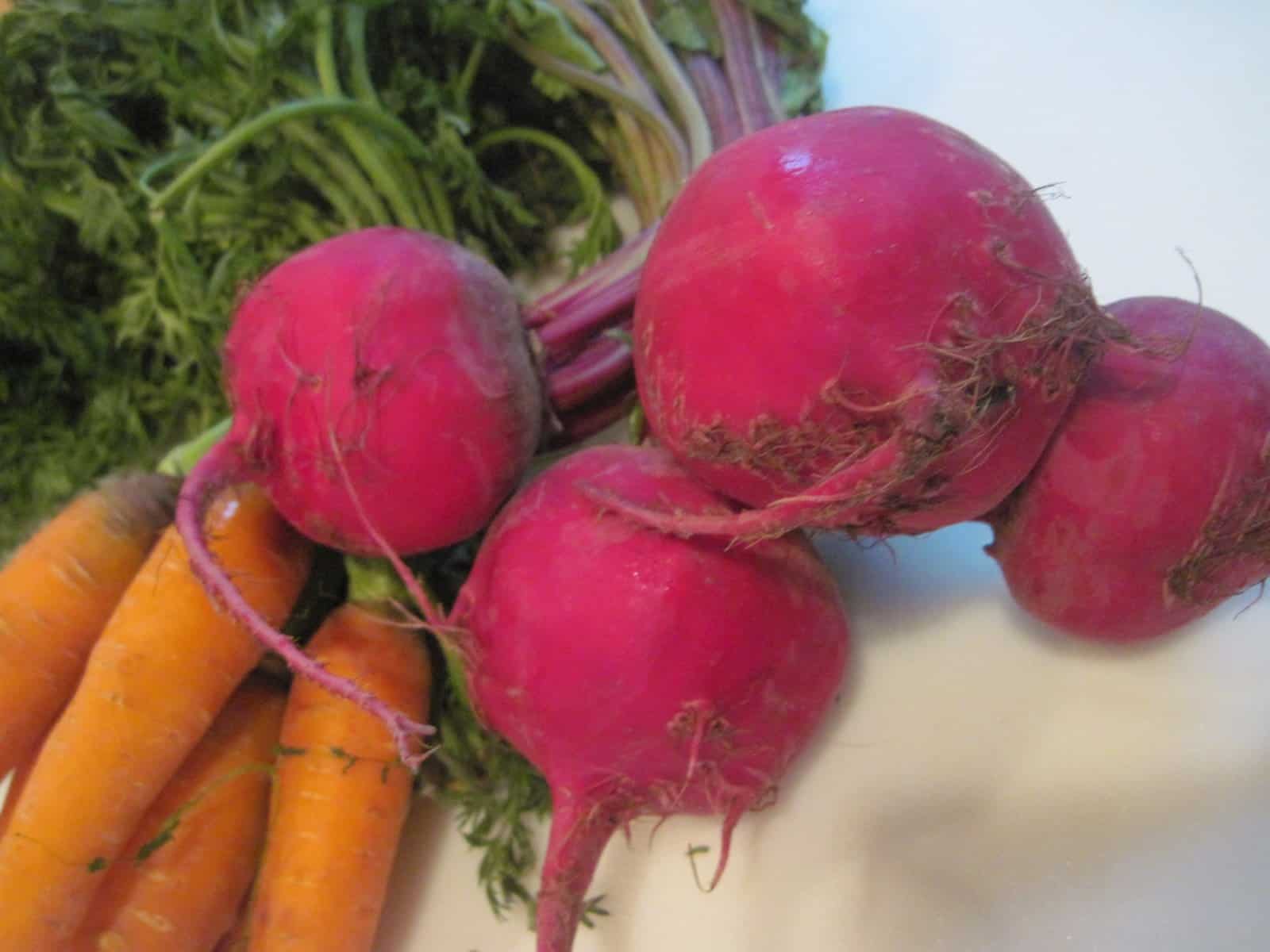 Baked Beets and Carrots