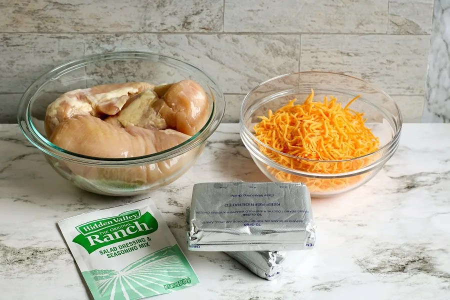 Slow Cooker Ranch Crack Chicken Moore or Less Cooking