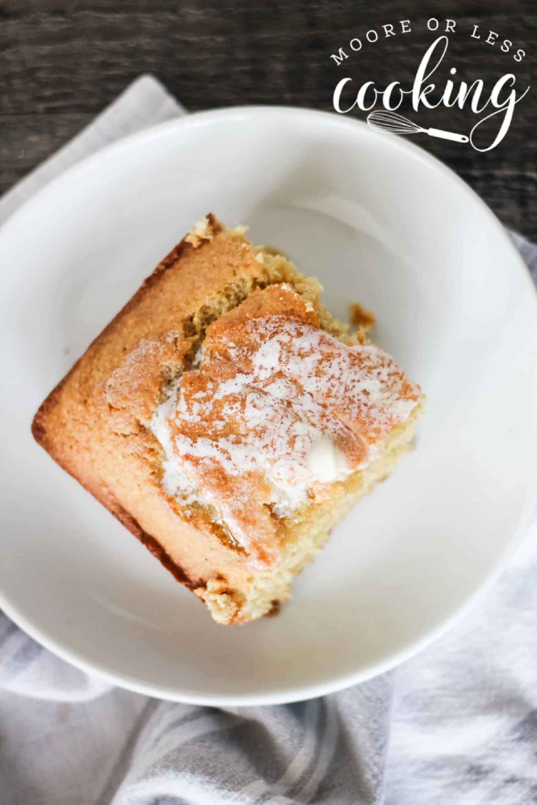 Easy Homemade Cornbread (+Video) Moore or Less Cooking