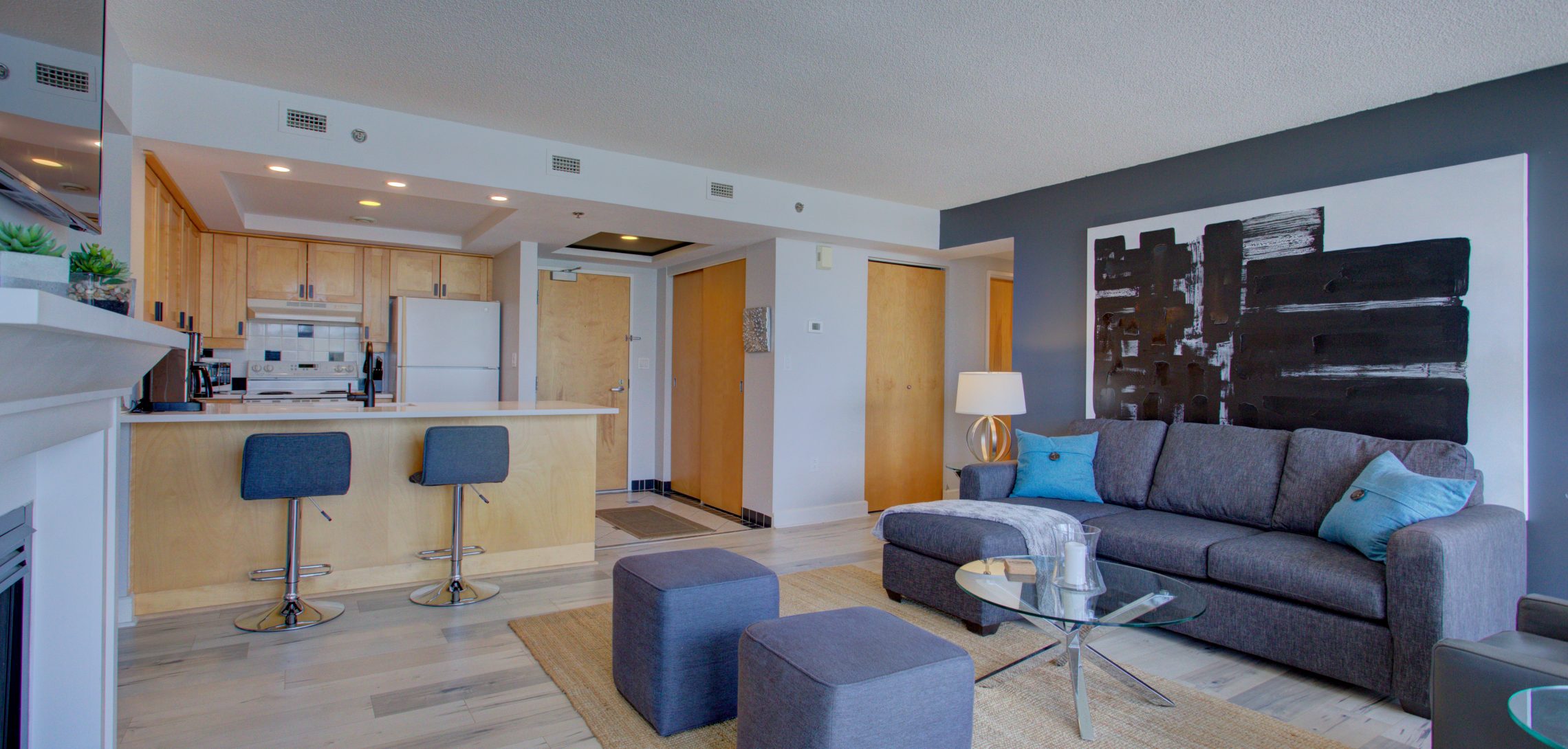 Landing, Unit 309 Moore Suites Furnished Apartments