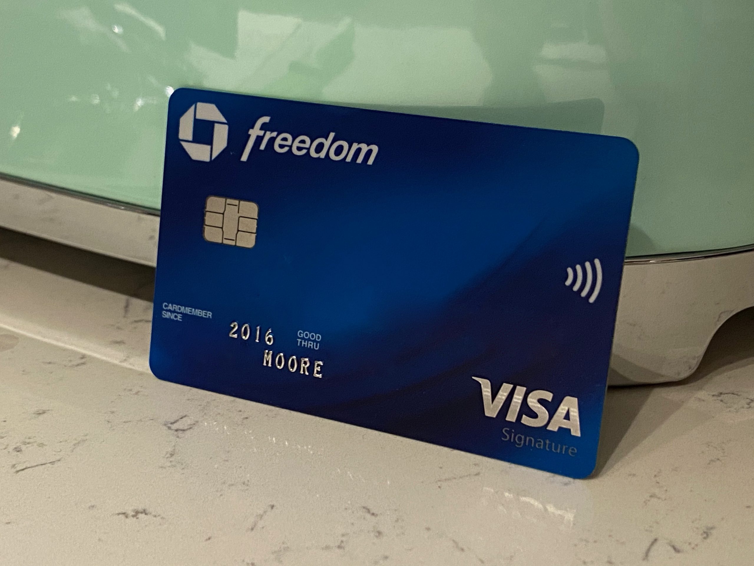 My New Chase Freedom Contactless Card Arrived Moore With Miles