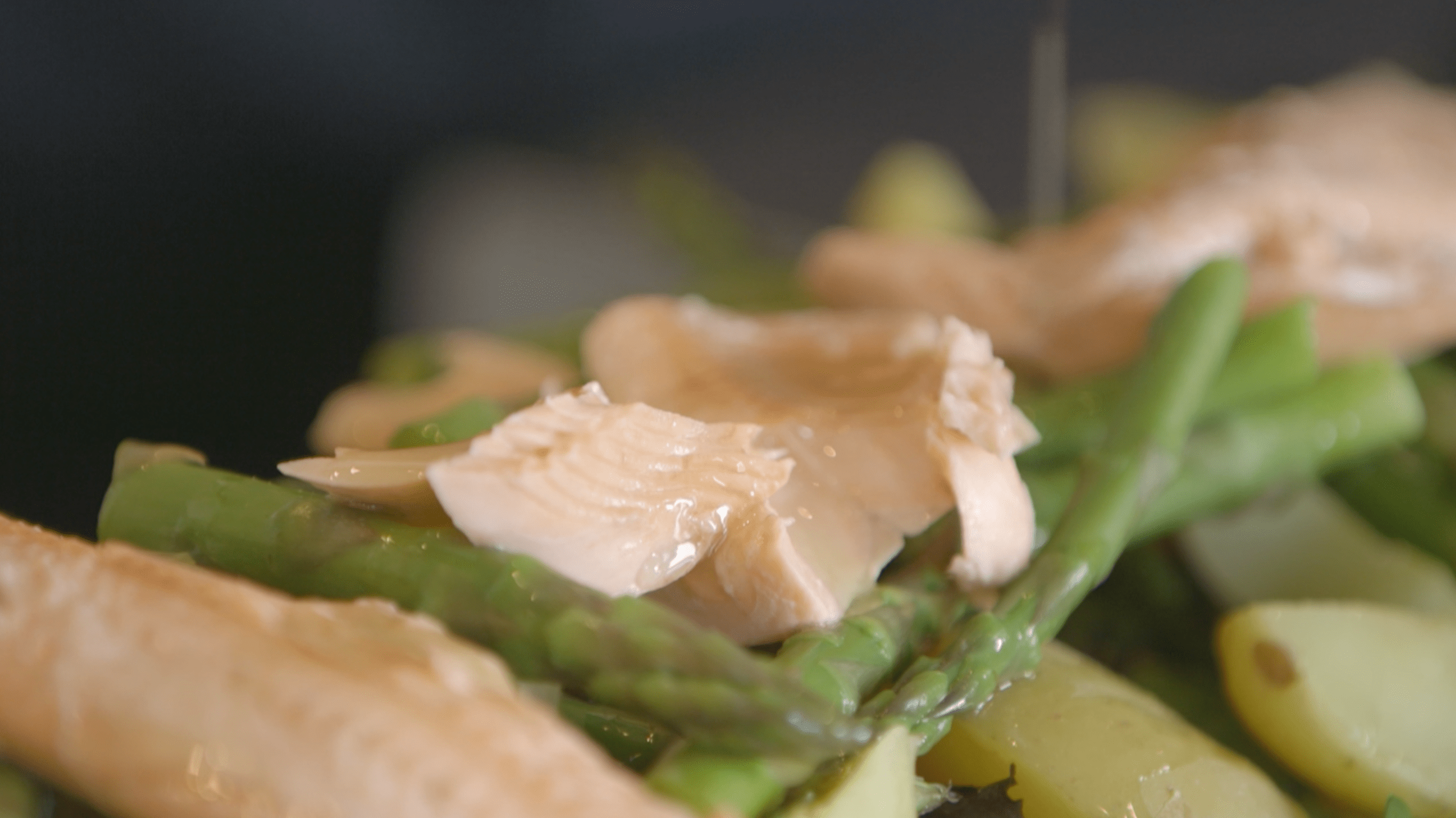 WinePoached Rainbow Trout with Asparagus & Potatoes Moosemeat and