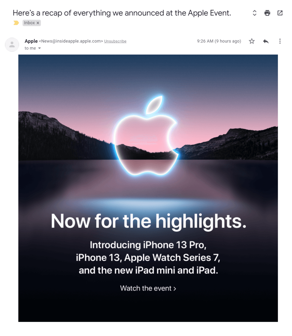 Why does Apple do this? and what should be the email CTA size? r/UI