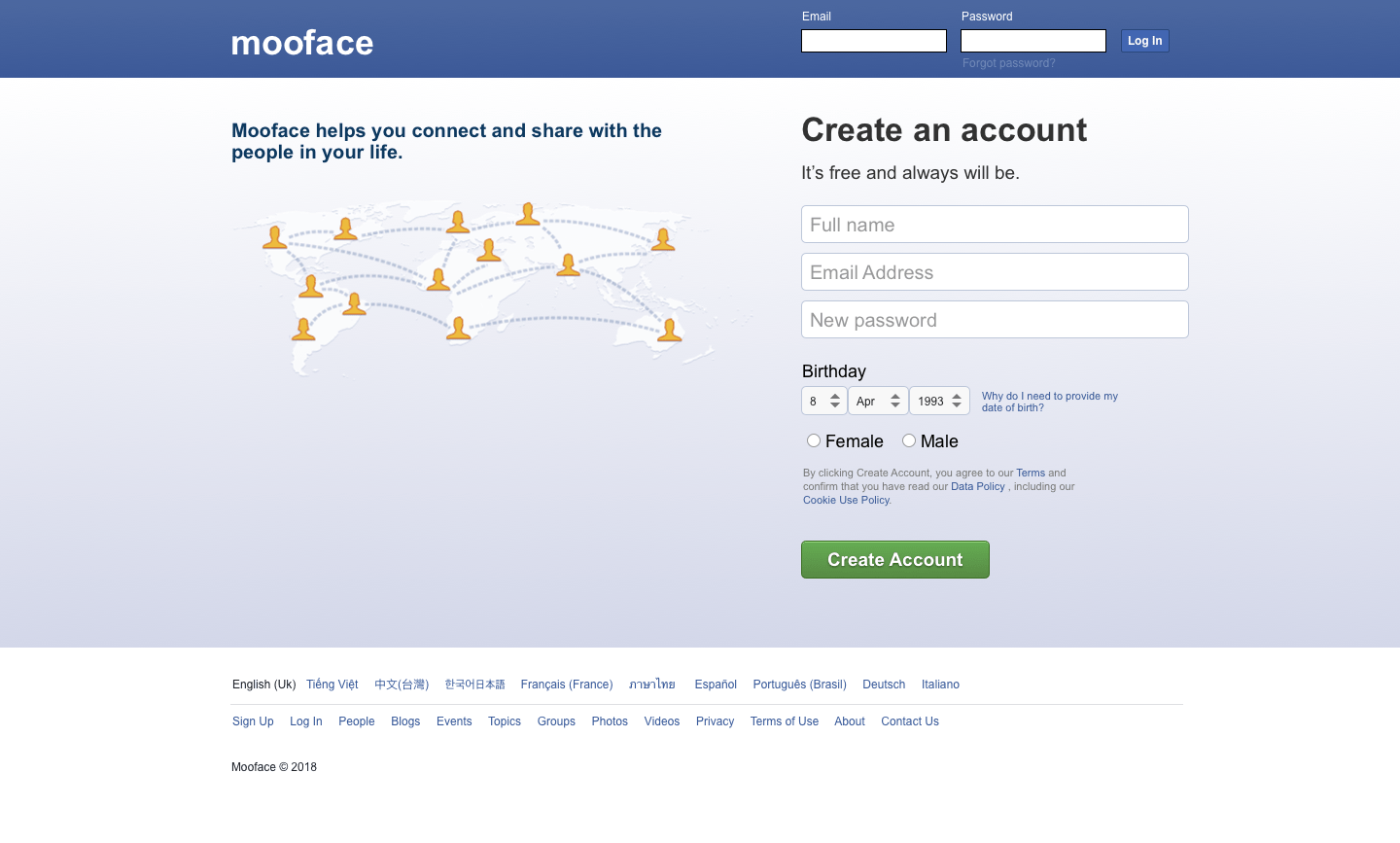 Facebook Clone script mooSocial