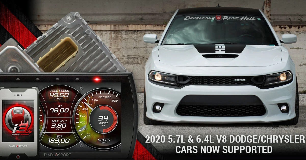 DiabloSport Supports 2020 5.7 & 6.4L Dodge and Chrysler Vehicles