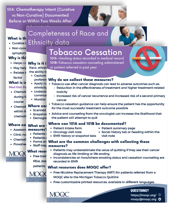 Tobacco Cessation and Quitline Michigan Oncology Quality Consortium