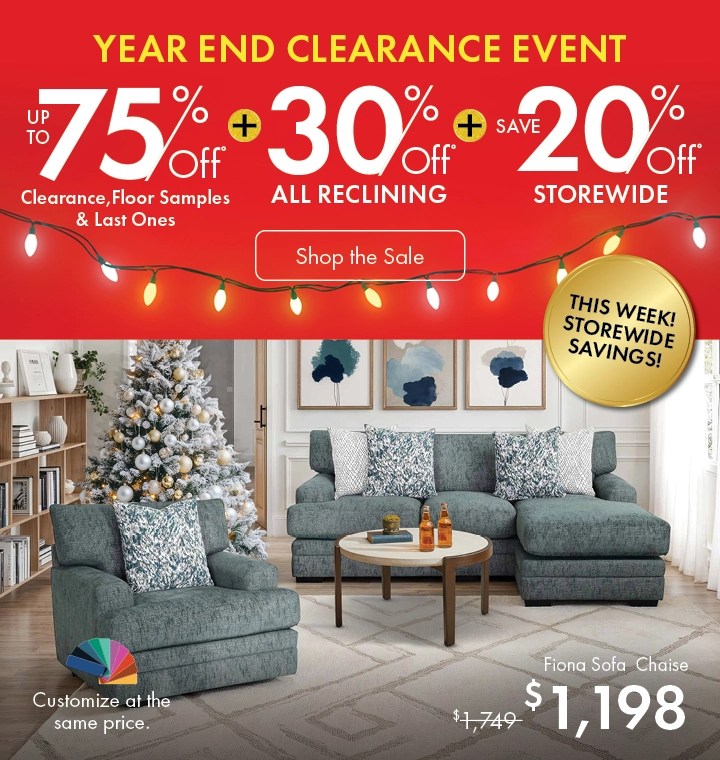 Year End Clearance Event Morris Home Furniture
