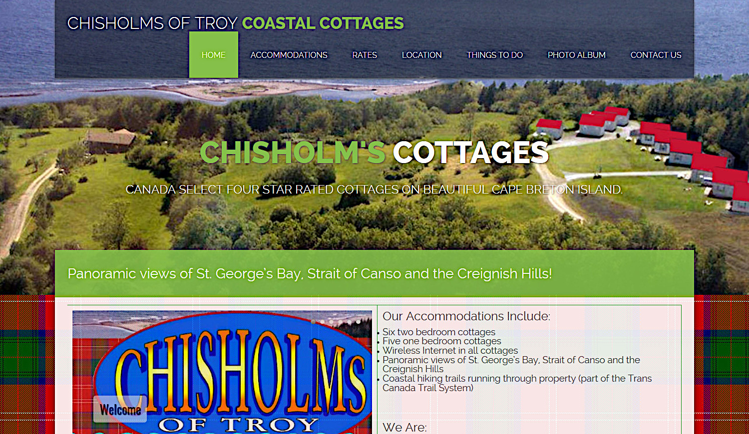 Chisholm’s of Troy Coastal Cottages Moran Dán Productions