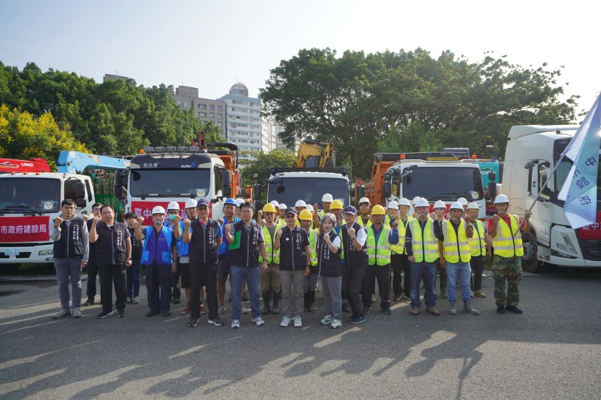 哪裡有需要 台中隊就在哪裡！　建設局火速馳援花蓮災區