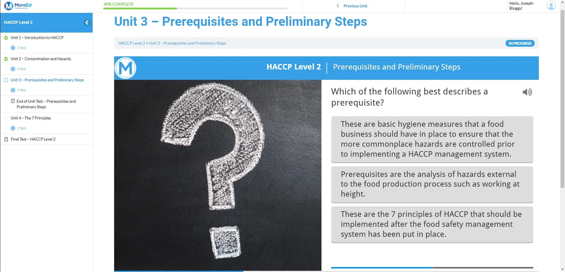 HACCP Level 2 MoreCPD