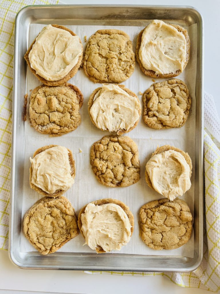 Brown Butter Frosting Stuffed Cookie Sandwiches More Momma!