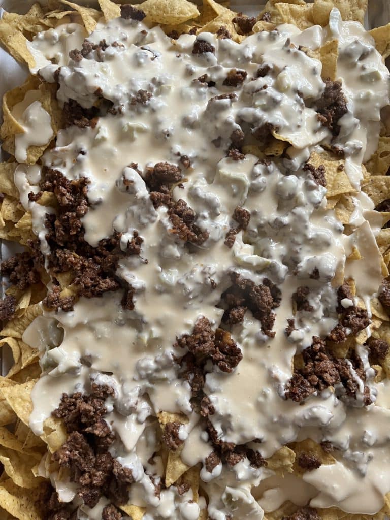 Ground Beef Nachos With Homemade Nacho Cheese More Momma!